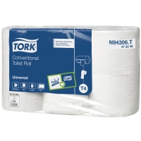 Tork Universal wc-paperi 2-krs T4 472246, 1 pakkaus=7x6 rullaa