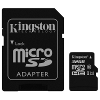 Kingston Canvas Select muistikortti microSDHC 32GB adapterilla