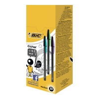 BIC CRISTAL LIKE ME BI-COLOR CAP 1.0 BLK