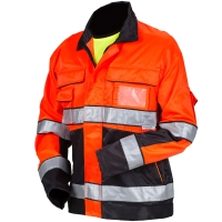 PRIHA 4043 HI-VIS JACKET 48 RED/BLACK