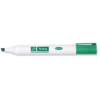 LYRECO CHISEL TIP GREEN WHITEBOARD MARKERS - BOX OF 10