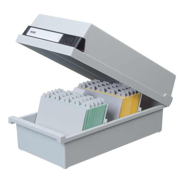 HAN 956/11 CARD INDEX BOX LIGHTGREY