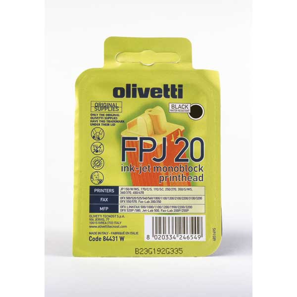 OLIVETTI B0384 INKJET CARTRIDGE FPJ20  BLACK