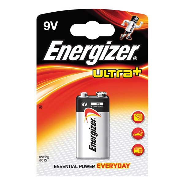 PK1 ENERGIZER ULTRA PLUS 6LR61 BATTERY