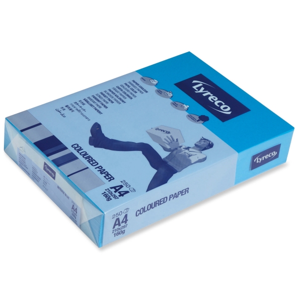 RM250 LYRECO PAPER A4 160G INTENSE BLU