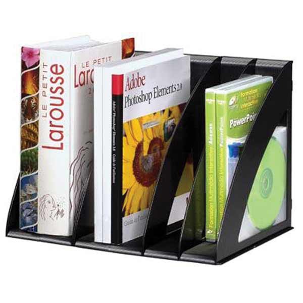 Cep Black Modular Vertical File Sorter/Book Rack - Pack of 6