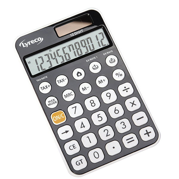 LYRECO OFFICE PREMIER CALCULATOR 12 DIGITS