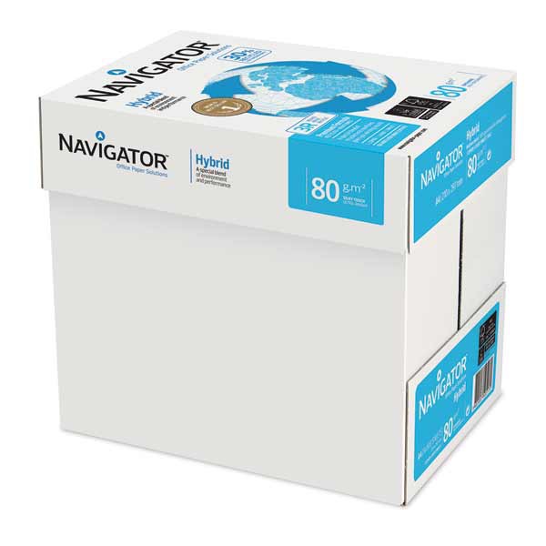 NAVIGATOR HYBRID PAPER A4 80 G - BOX OF 5 REAMS (2500 SHEETS)