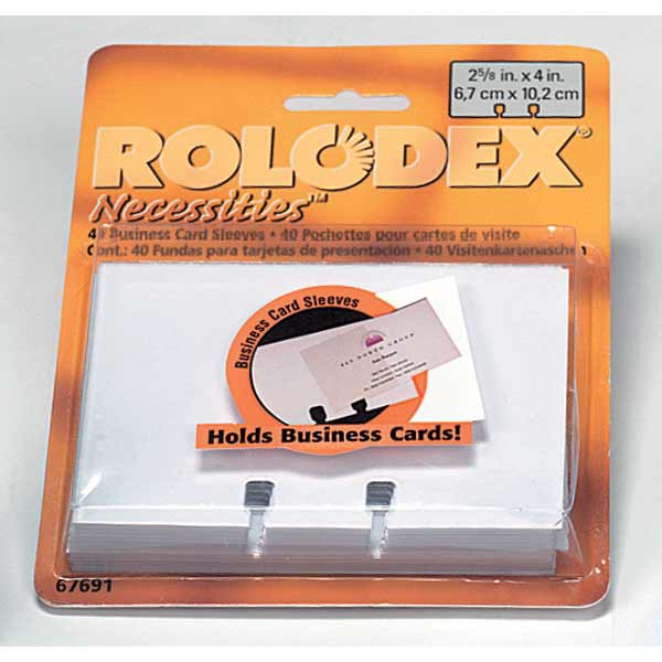 Rolodex pockets 67x102mm for card holder - pack of 40