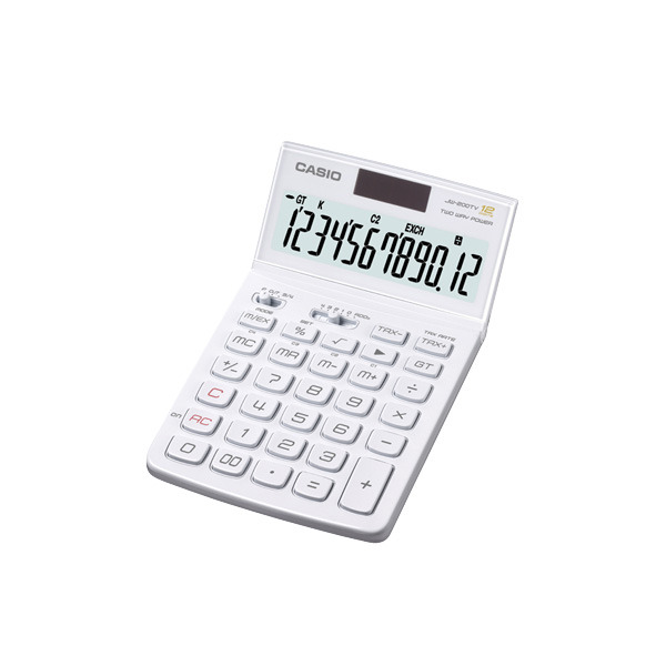 CASIO JW-200TV DESKTOP CALC 12DIGIT