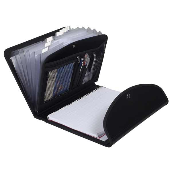 EXECUTIVE 6 PART CONFERENCE FOLDER 335 X 255 X 40MM BLACK