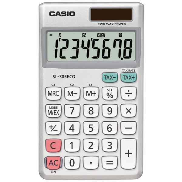 CASIO SL-305 ECO POCKET CALCULATOR