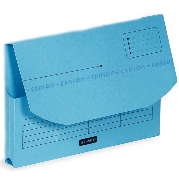 ELBA ULTIMATE DOCUMENT WALLET A4 BLUE - BOX OF 25