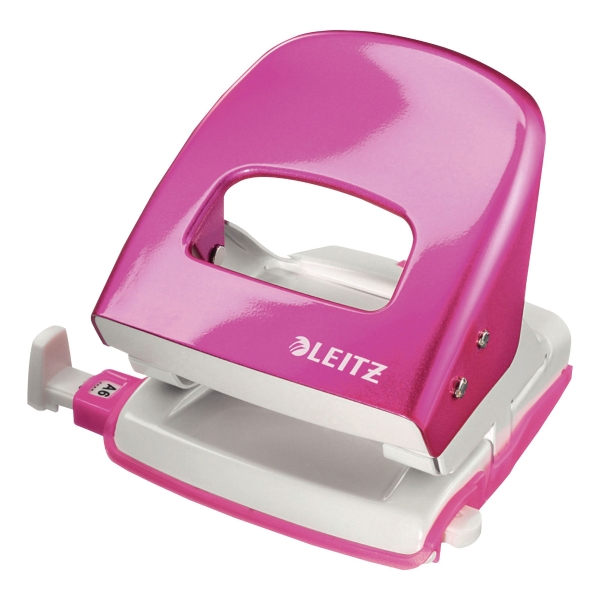 LEITZ NEXXT WOW 2-HOLE PUNCH PINK