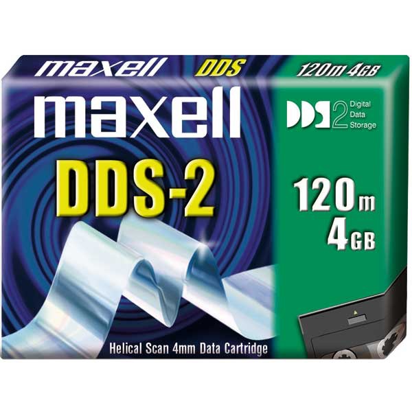 MAXELL DDS-2 4MM DATA TAPE 4GB - LENGTH 120M