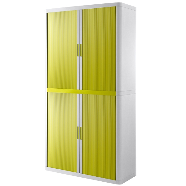 PAPERFLOW CUPBOARD 2M GREEN/WHITE