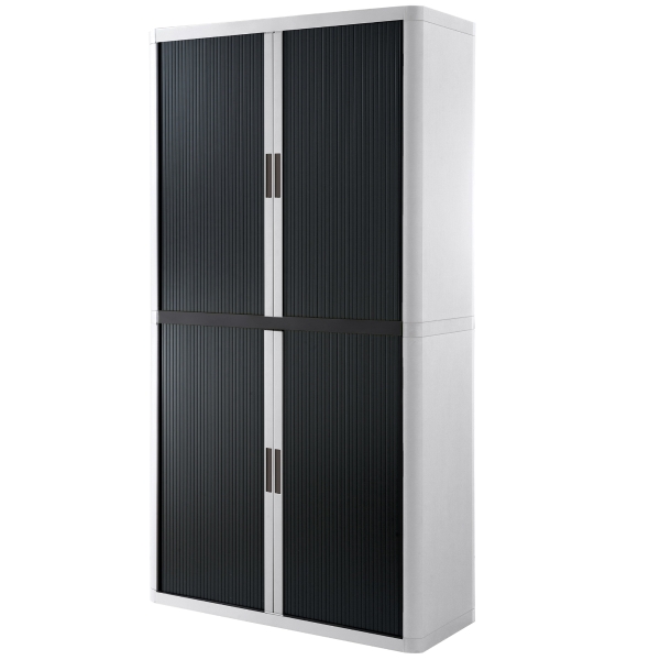 PAPERFLOW CUPBOARD 2M BLACK/ WHITE