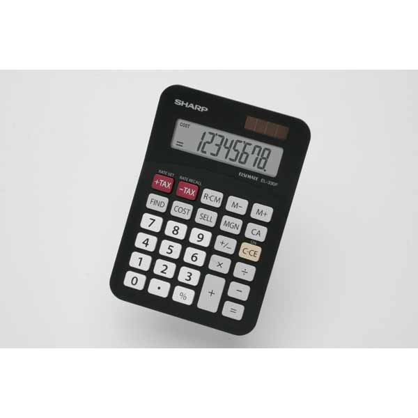 SHARP EL330FBBK DESK CALCULATOR 8 DIGITS