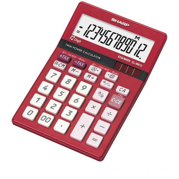 SHARP EL-M812B-RD DESKCALCULATOR