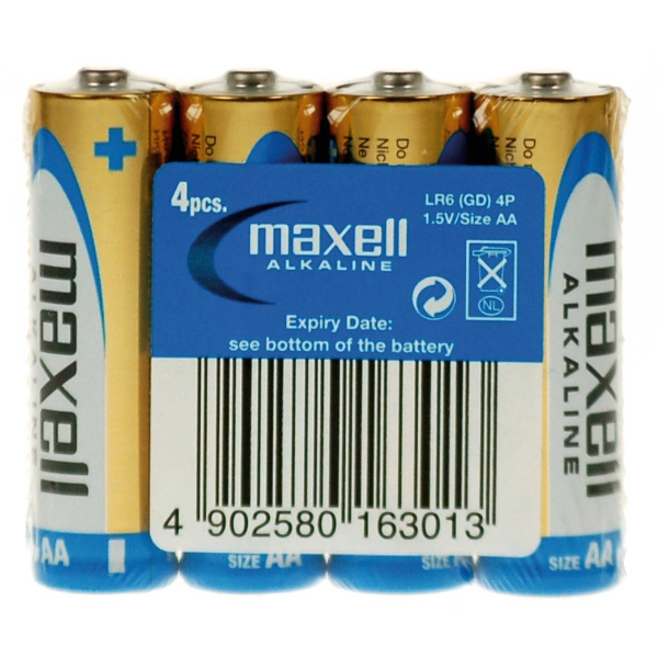 PK4 MAXELL AAA/LR3 BATTERY SHRINK