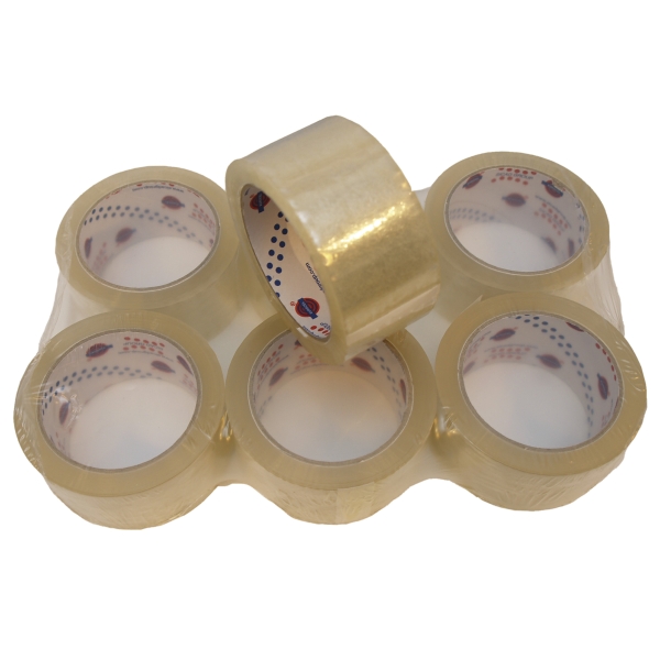 PACKING TAPE 25MMX66M PVC CLEAR