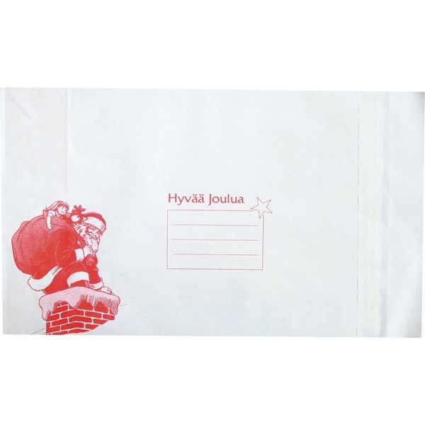 BX100 XMAS BAG 38CM WHITE