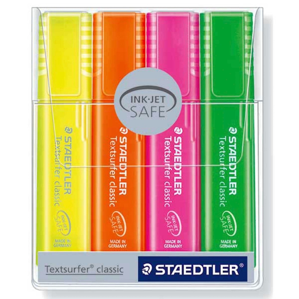 BX4 STAEDTLER 364P H/LIGHTER RAINBOW ASS