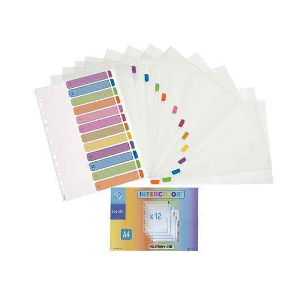 INTERCOLOR INDEX 1-12 PP WHITE W/ PASTEL