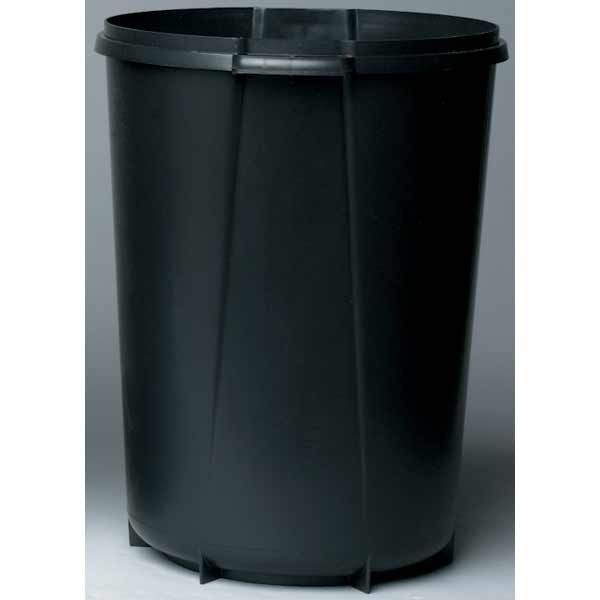 DURABIN ROUND WASTE BIN 40L BLK