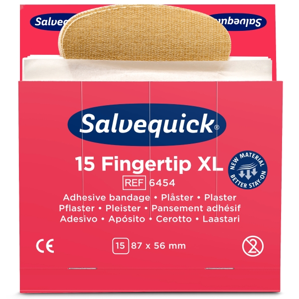 Salvequick 6454 sormenpäälaastari, 1 kpl=6x15 laastaria