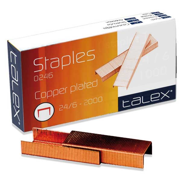 BX2000 TALEX STAPLES COPPER 24/6