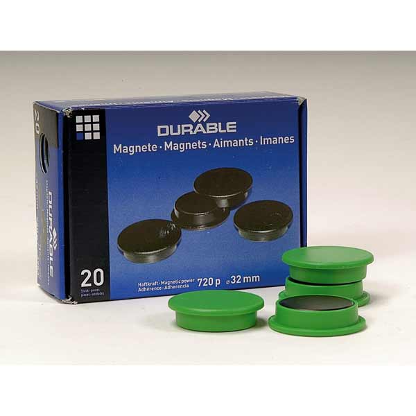 BX20 DURABLE 4753 MAGNET 32MM GREEN