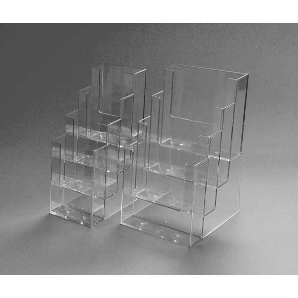 4C160 BROCHURE HOLDER A5 4PART CLEAR