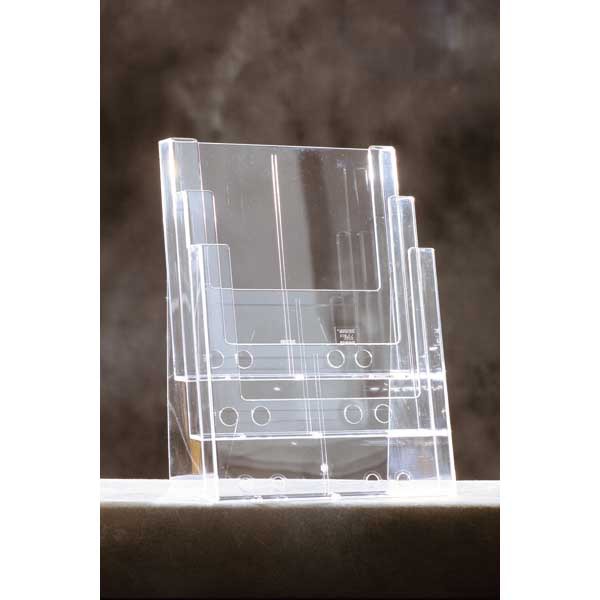 3C230 BROCHURE HOLDER A4 3PART CLEAR