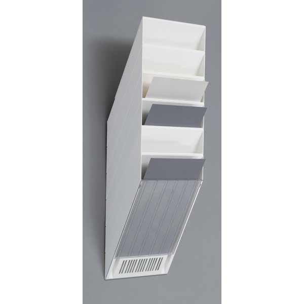 BROCHURE HOLDER VERTICAL A4 6-PART WHITE