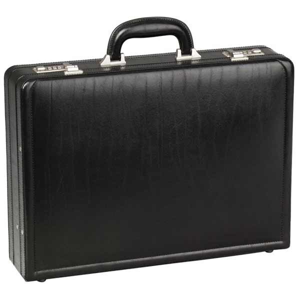 PIERRE 6332-10 ATTACHE BRIEFCASE BLACK