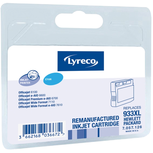 LYRECO I/JET COMP HP933XL CN054A CYAN