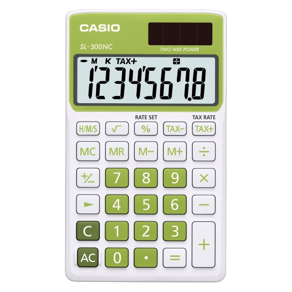 CASIO SL-300NC CALCULATOR GREEN