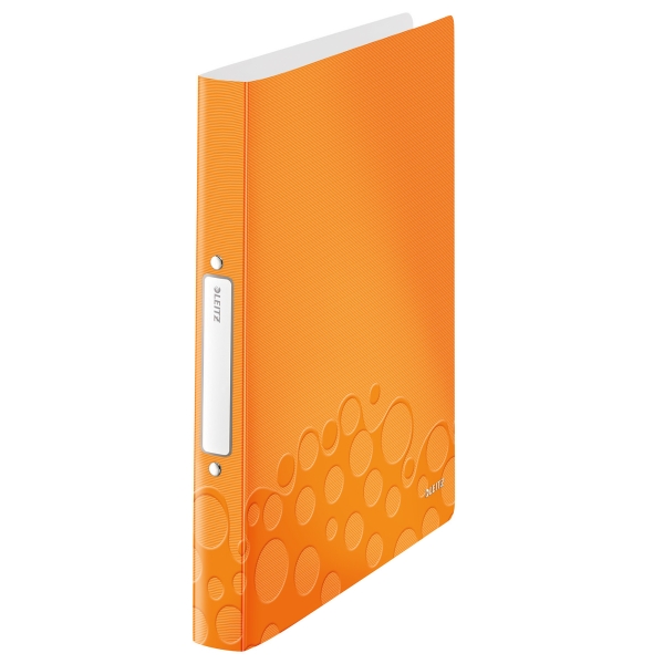 LEITZ 4257 WOW 2-RING BINDER ORANGE