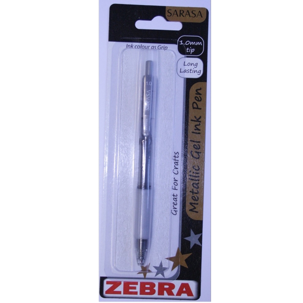 ZEBRA SARASA GEL M METAL SILVER BLIST