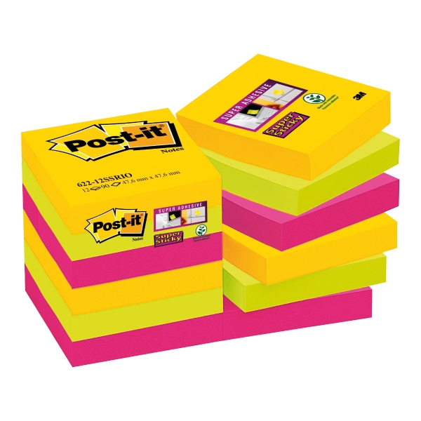 PK12POSTIT 622-12SSRIO S/S 47.6X47.6NOTE