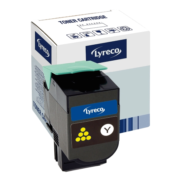 LYRECO LAS CART COMP LEXMARK C544/X YLLW