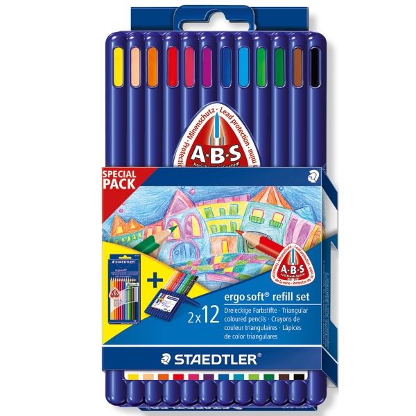 BX2X12 STAEDTLER 157SB ERGOSOFT COLORPEN