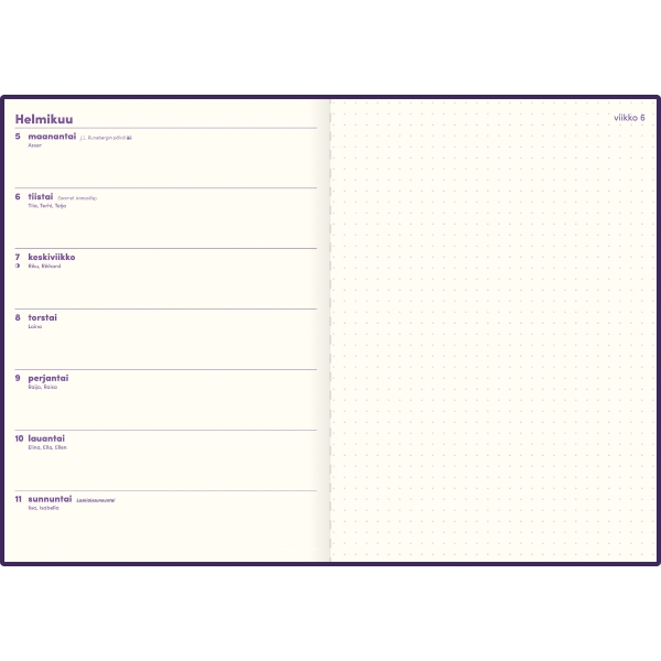 AJASTO NOTE DIARY A5 PURPLE