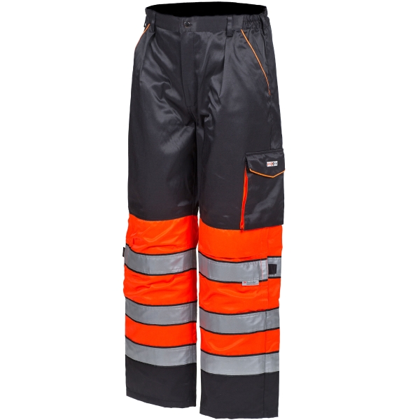 PRIHA 4044 HI-VIS TROUSER 52 RED/BLACK