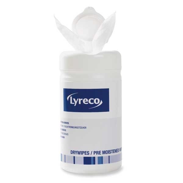 LYRECO WET/DRY MULTI-PURPOSE WIPES TUB - 50 PAIRS