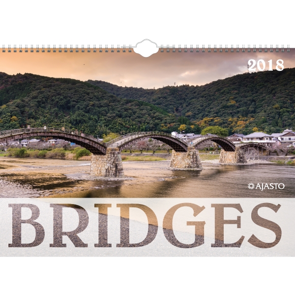 AJASTO BRIDGES WALL CALENDAR 420X297MM