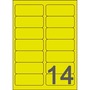 AVERY L7263Y HIGH VISIBILITY & PROMOTIONAL LABELS 99.1X38.1MM YELLOW - BOX OF 25