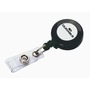 DURABLE BADGE REEL WITH METAL CLIP AND 600MM RETRACTABLE CORD - BOX OF 10