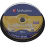 Verbatim DVD+RW 4.7GB 1-4x spindle, 1 kpl=10 levyä